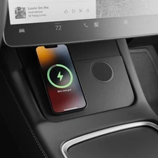 TWRAPS Dual Wireless Phone Charger for Tesla Model Y 2021-2024 & Model 3 2021...