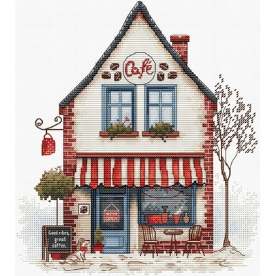 Counted Cross Stitch Kit Cafe DIY Luca-S