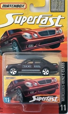 Matchbox #11 Mercedes-Benz E-Klasse Taxi - weinrot metallic (Superfast Serie LC)