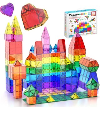 PicassoTiles Magnetplatten Puzzle 60 Teile