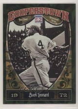 2013 Panini Cooperstown Collection Green Crystal Shard Buck Leonard #28 HOF 04at