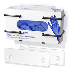 Glove Box Holder Adhesive Wall-mounted Metal Dispenser Tool-free Organizer ...