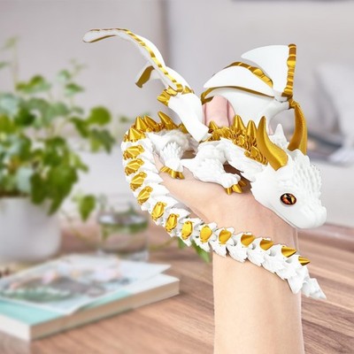 LNANTCZ 3D Printed Dragon with Wings, 16.9 Inches Large Articulated Dragon Fi...
