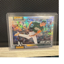 Topps Series 1 Jacob Lopez Oakland Athletics Rookie #76 MLB Baseball Card 2022. rookie card picture