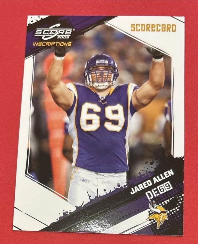 2009 Score Inscriptions Gold  04/50 Jared Allen #166 NM++