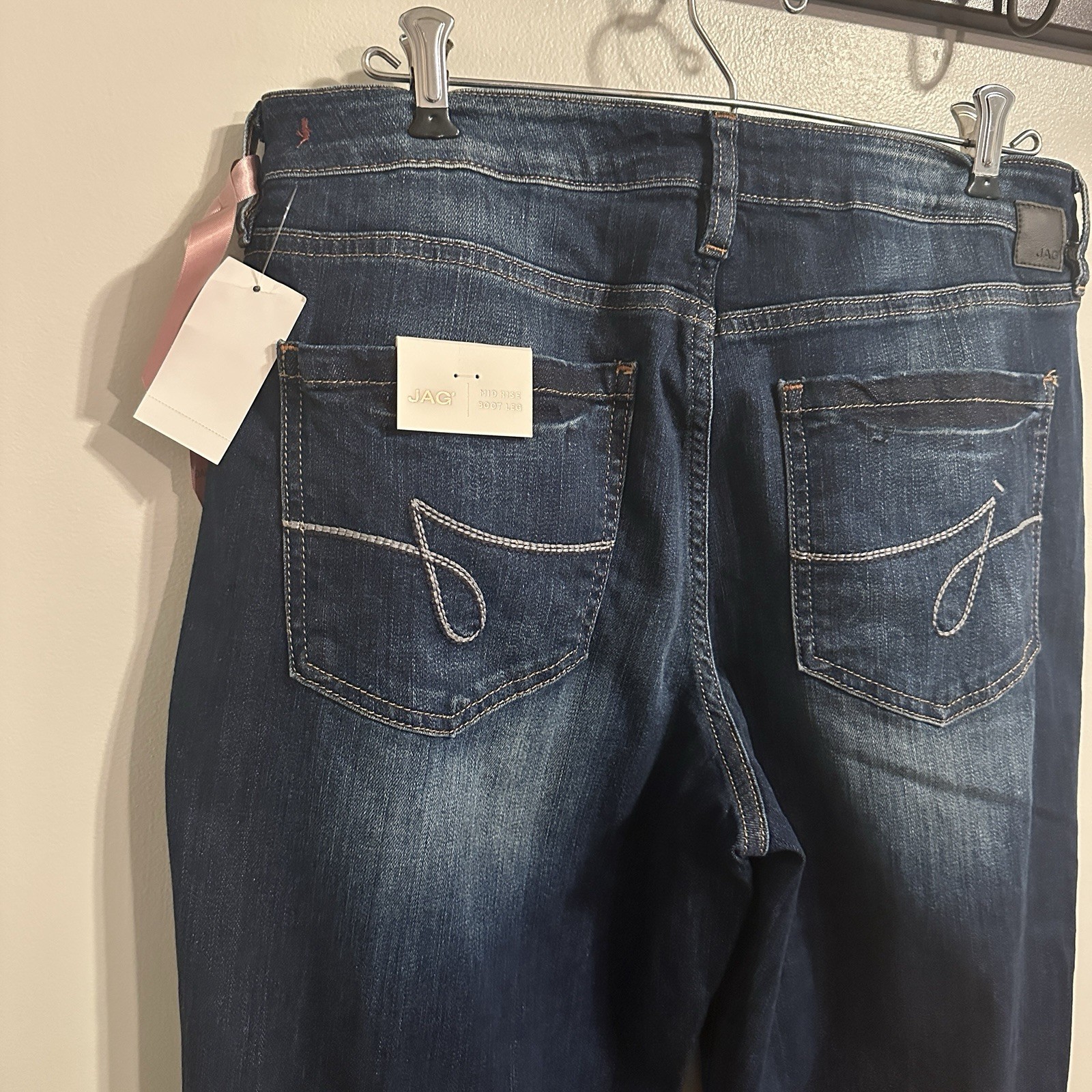 JAG Womens Sz 14 Atwood Bootcut Midrise Jeans After Denim Dark Wash NWT