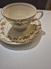 Vintage Edwin M Knowles Gold/Floral Porcelain Tea Cup & Saucer  — photo 6