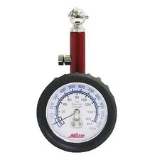 Milton Industries Single Head Chuck Dial Tire Gauge Tire Pressure 0-160 Psi