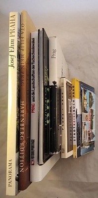 Konvolut von 7 Büchern über Prag: Josef Ehm: Praha; Ota Filip: Mein Prag; Prag u