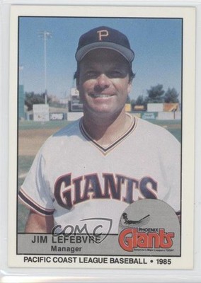 1985 Cramer Pacific Coast League Jim Lefebvre #187 0a2