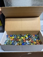 Lot of 50 Multiple Colors Agate Swirl Marbles Full Cat's Eye Examples Pictured