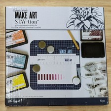 Wendy Vecchi Make Art STAY-tion 7" square. A2 cards