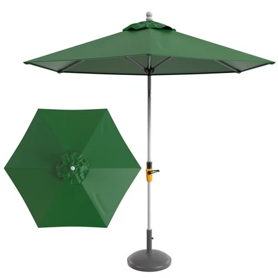 1 Toile de rechange pour parasol de patio 9pi (6baleines) [Vert foncé] - Photo 1/4