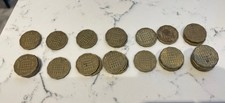 27 X Elizabeth II Threepence Brass Coins 1953 -1967 (1964 Missing)