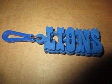 Vintage Dead Stock 70s80s Detroit Lions 2 Block Letters Logo Rubber Keychain Vintage Dead Stock 70s80s Detroit Lions 2 Block Letters Logo Rubber Keychain