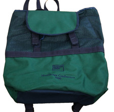 Scarborough Tweed Goldman Sachs Banker Bag Wall Street Back Pack Duffle Vintage