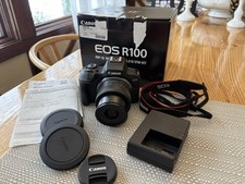 Canon EOS R100 RF-S18-45mm F4.5-6.3 is STM Lens Kit, Mirrorless Camera, RF Mount