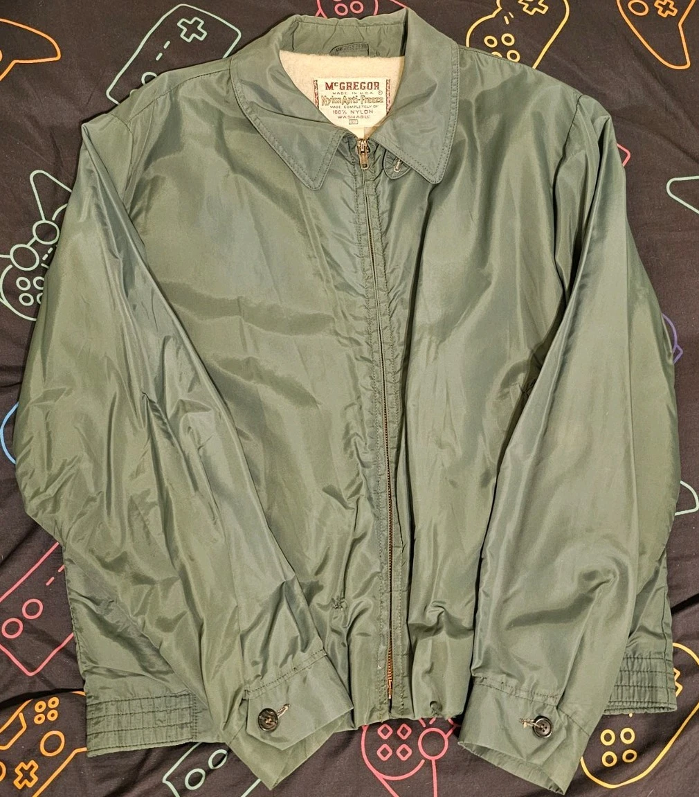 Rockabilly Nylon 1950s Vintage Outerwear Coats & Jackets for Men