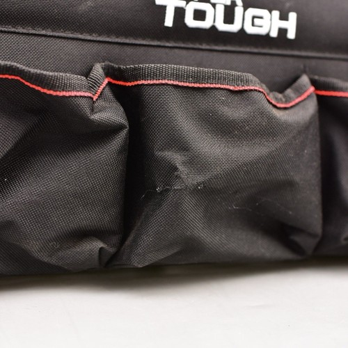HYPER TOUGH 16-INCH OPEN TOP TOOL TOTE STURDY FRAME HOLDS BAG OPEN - Picture 7 of 11