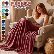 Summer Bed Blankets Feel Like Cool Soft Light Weight Blankets Mink Fleece Throw