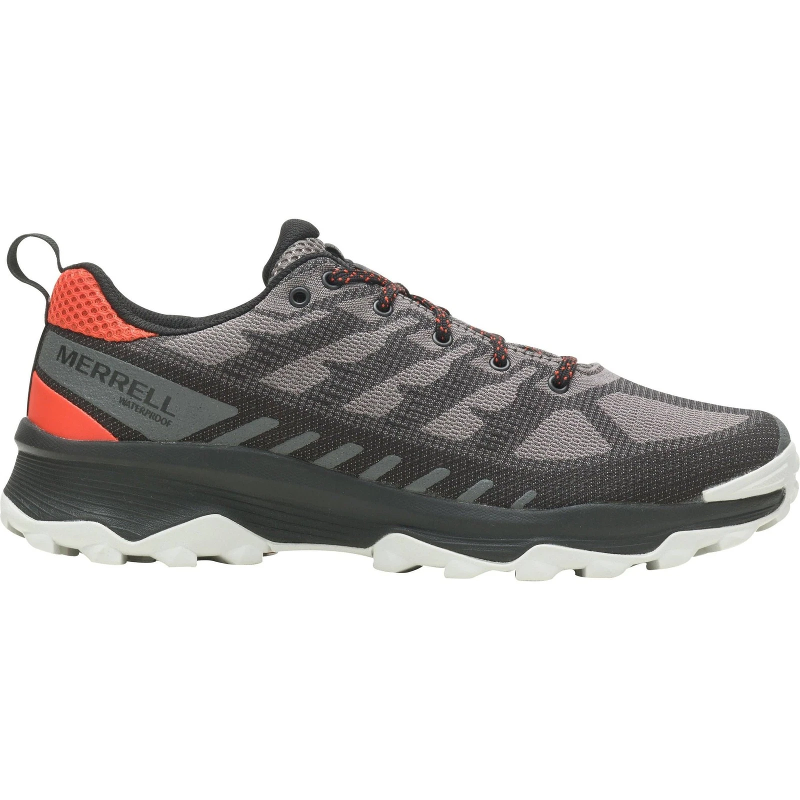 Merrell Speed Eco Waterproof Mens Walking Shoes Grey Offroad Hiking All-Terrain