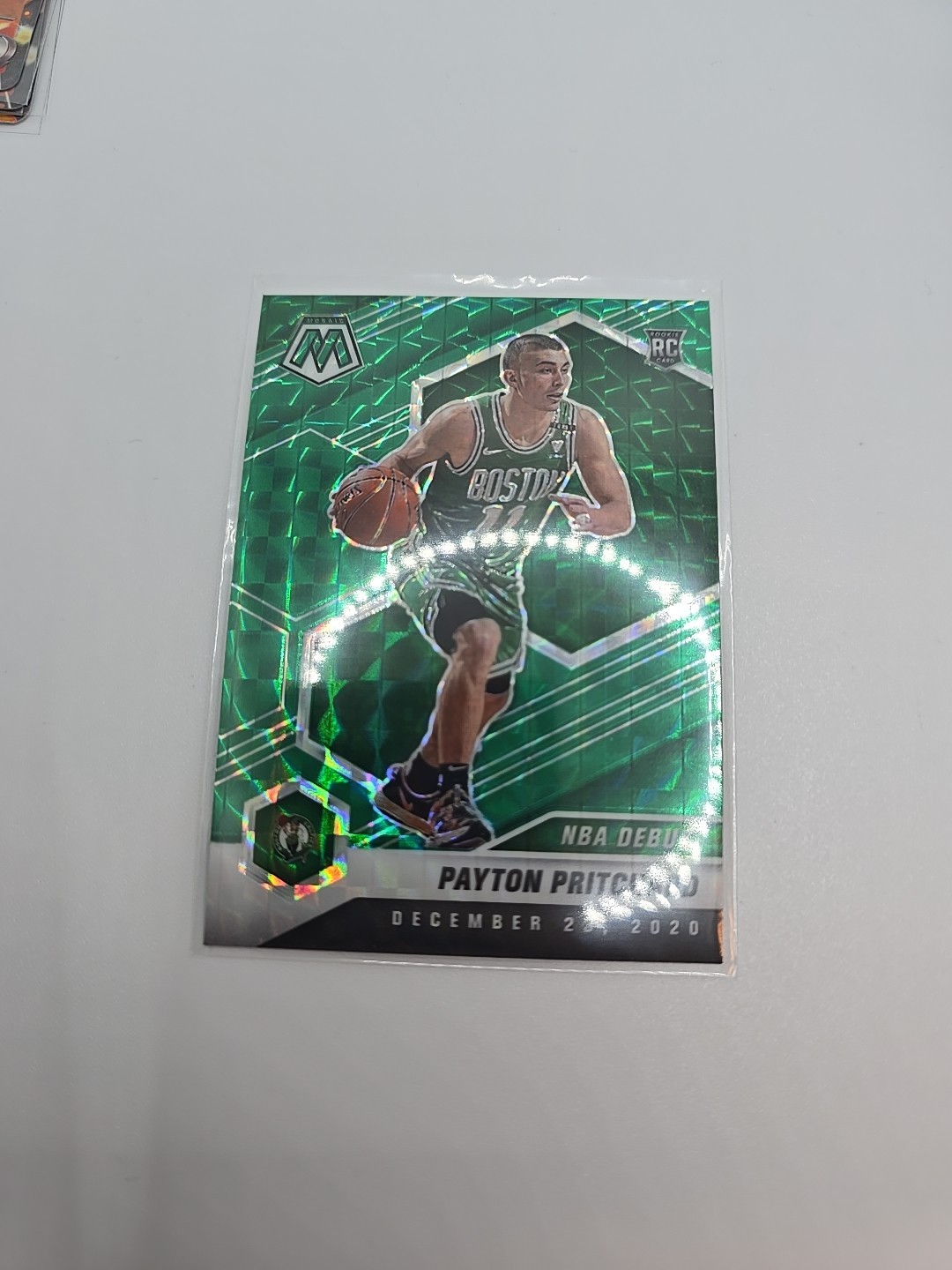 2020-21 Mosaic Payton Pritchard RC Green Rookie NBA Debut #269 Celtics NBA