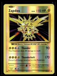 Pokemon TCG Zapdos 42/108 Reverse Holo XY Evolutions
