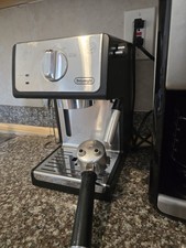 De'Longhi EC155 Espresso  Cappuccino Machine Portafilter Steam Wand Black/Silv  