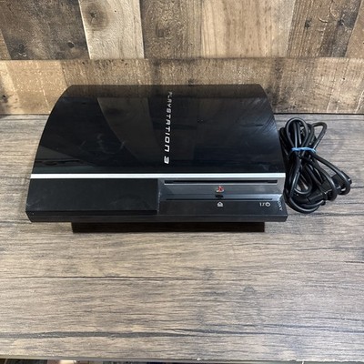 Sony PlayStation 3 PS3 80GB Console CECHL01 2 Controllers Cables Tested Working