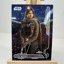 Topps Chrome Star Wars Jyn Erso Rebel Alliance RA-9 Insert Trading Card