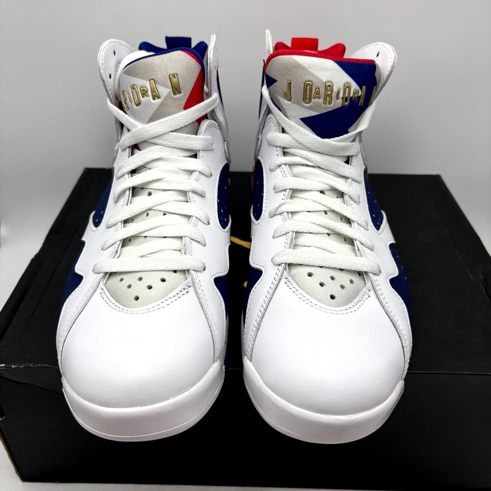 Jordan 7 Retro Tinker Alternate Zapatos Atléticos de Cuero Blanco 8.5 Para Hombres 304775-123 Foto 3 de 4