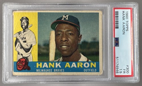 1960 Topps 300 Hank Aaron PSA 1.5 51174946