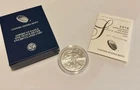 2016 W Proof American SILVER Eagle 30th Anniversary Lettered Edge $1 Box & COA