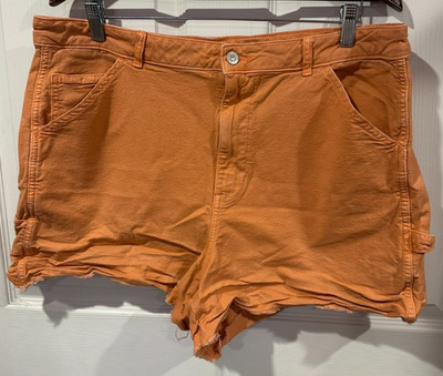 American Eagle Shorts Womens Size 18 Highest Rise 90s Boyfriend Shorts Peach 252