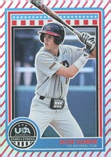 2025 Panini Jacob Seamon USA Stars and Stripes Baseball Stripes
