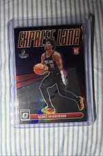 2023-24 Panini Donruss Optic- Express Lane Scoot Henderson #14 Purple Prizm (RC)