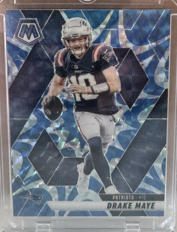 Panini 2025 Mosaic Prizm Drake Maye #28 New England Patriots Football Card