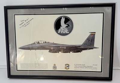 Squadron Signed Print 336 F15E Strike Eagle Seymour-Johnson Aviation Art Crisco
