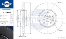 2x Bremsscheibe GRAPHITE LINE ROTINGER RT 21248-GL 15,8 für MERCEDES CITAN W415 2x Bremsscheibe GRAPHITE LINE ROTINGER RT 21248-GL 15,8 für MERCEDES CITAN W415