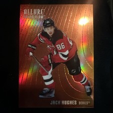 2025-26 Upper Deck Allure - Color Flow Jack Hughes #CF-21  (Red-Orange)
