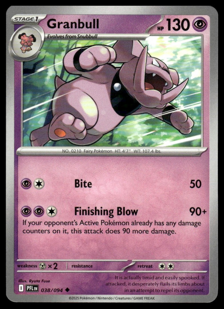 Pokemon Phantasmal Flames #038/094 Granbull