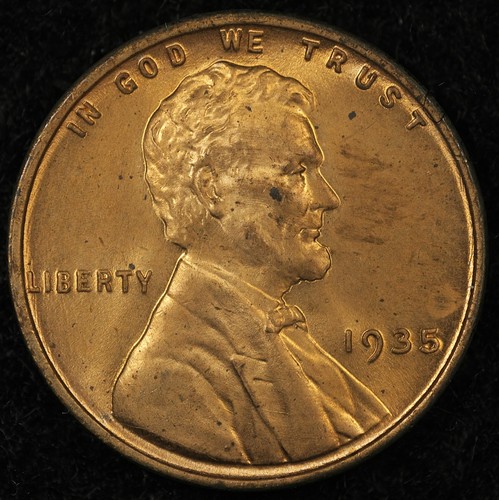 1935 BU Red/Brown Lincoln Cent 💫Original Surfaces💫 (25-093) - Picture 3 of 4