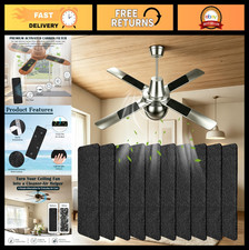 10 Pack Ceiling Fan Filters - Activated Carbon Pads for Dust  Odor Purification