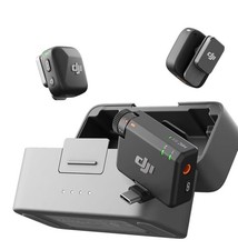 Mic Mini 2 TX  1 RX  Charging Case , Wireless Lavalier Microphone for iPhone/