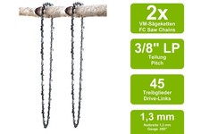 2 Catene Di Sega VM Compatibili Per McCulloch 738 | 30Cm 3/8Lp 45Tg 1,3Mm