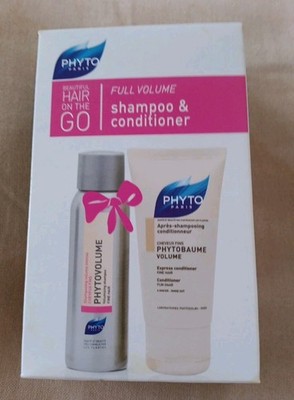 Phyto Shampoo And Conditioner Hair On The Go Full Volume Travel Set 1.7 Oz Each