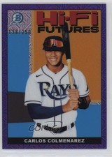 2022 Bowman Hi-Fi Futures Mega Box Purple Mojo Refractor Carlos Colmenarez 14ma