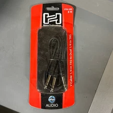 Hosa Technology CYS Series Audio Cable 5Ft  CYS105 1/4" Y to TRS Dual 1/4 TRS