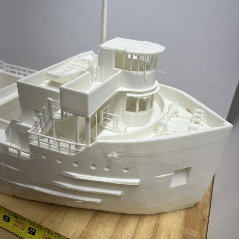 ho scale 1930s Era Steam Boat model. UnAssembled And Unpainted. 29”x5.5 - Image 2 of 4