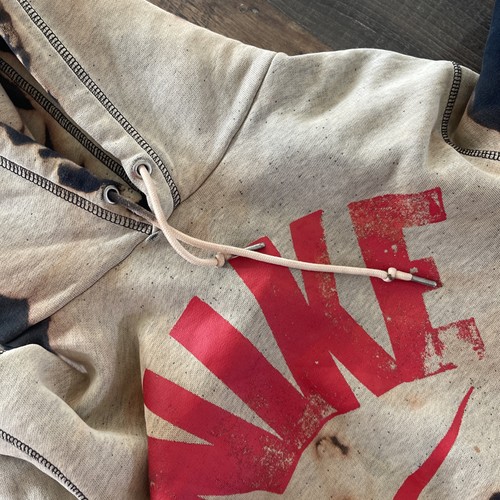 Nike Pullover Hoodie Bleached Sweatshirt Acid Wash - Größe M - Bild 10 von 16
